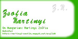 zsofia martinyi business card